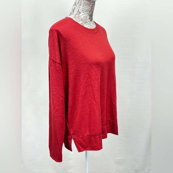 LUCKY BRAND Women’s rust red crew neck lightweight sweater size M - Picture 7 of 12